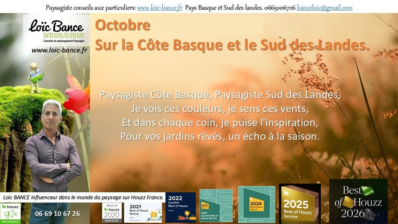 Po�me des paysages d'octobre Paysagiste Gu�thary