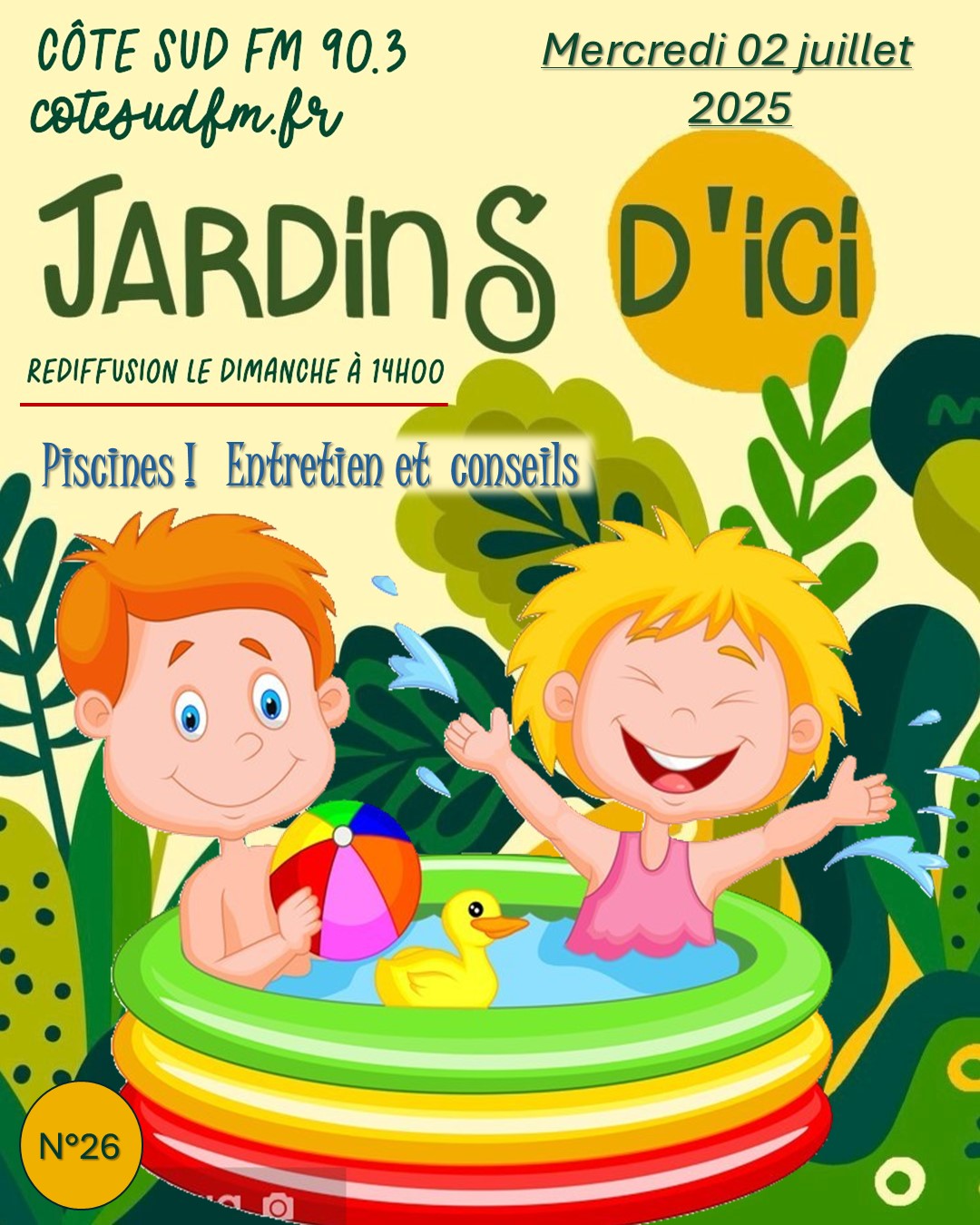 Piscines Landes; Piscines Pays basque; Crations piscines; Entretien piscines; Radio d'ici; jardins; Cote Sud FM; Loc BANCE; Concepteur de jardins; Paysagiste conseils; Ahetze; Anglet; Arbonne; Arcangues; Bayonne; Biarritz; Capbreton; Guthary; 