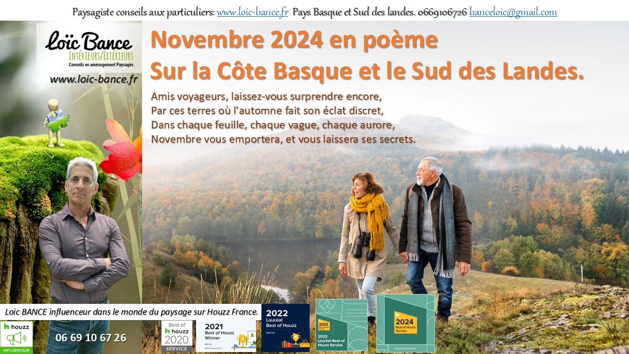 Guthary paysages, novembre tout en douceur.