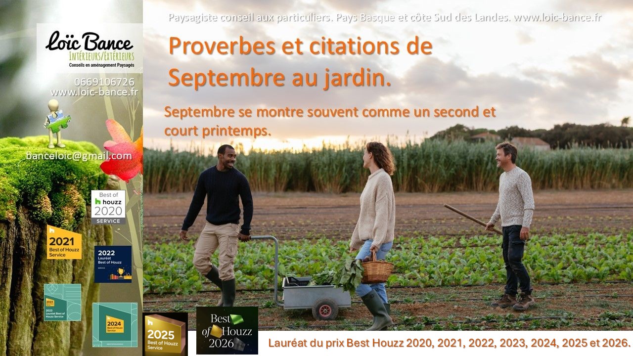 Gu�thary paysages Proverbes et citations de Septembre au jardin.