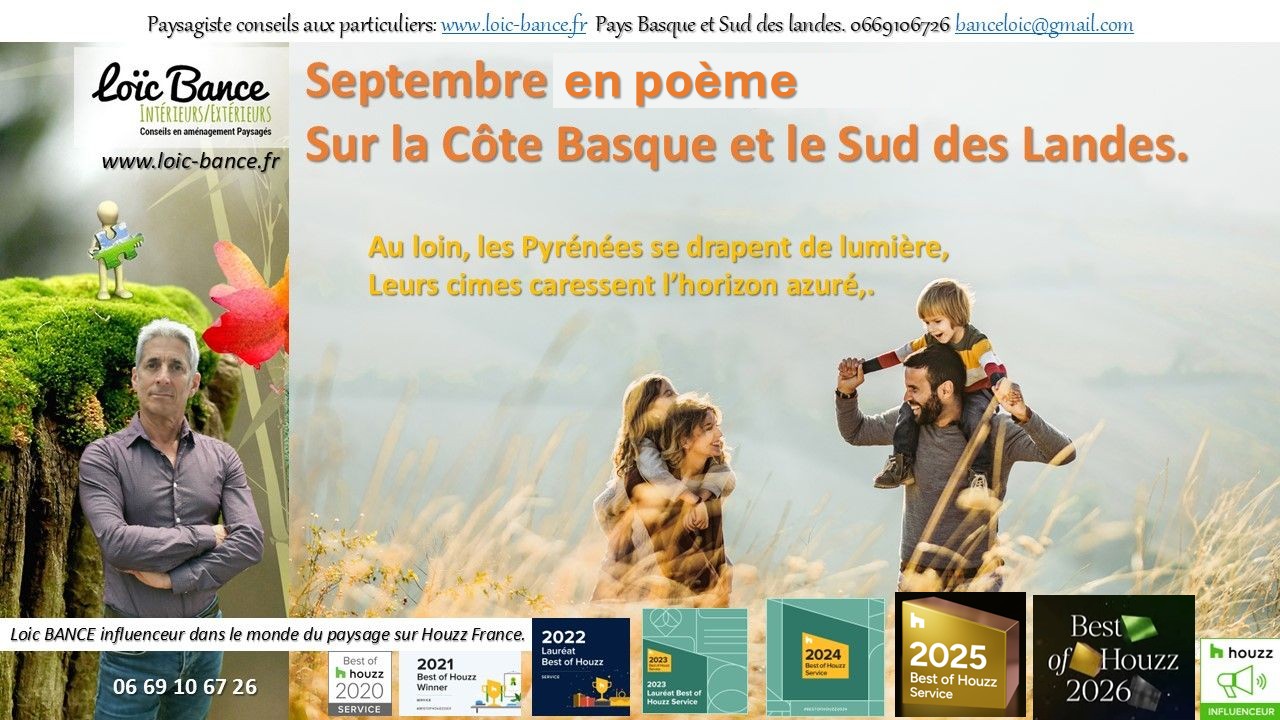 Gu�thary paysages Septembre en po�me. Po�me de Septembre des paysages de la C�te Basque et des Landes.