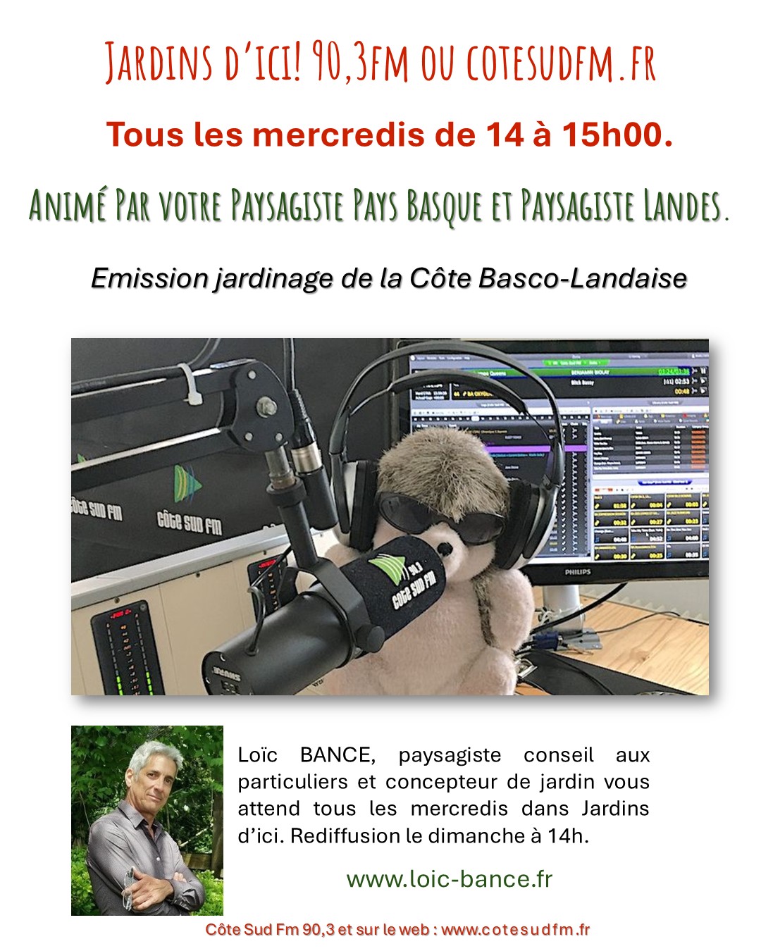 Gu�thary paysages Jardins d'ici Emission jardinage de la C�te Basco-Landaise